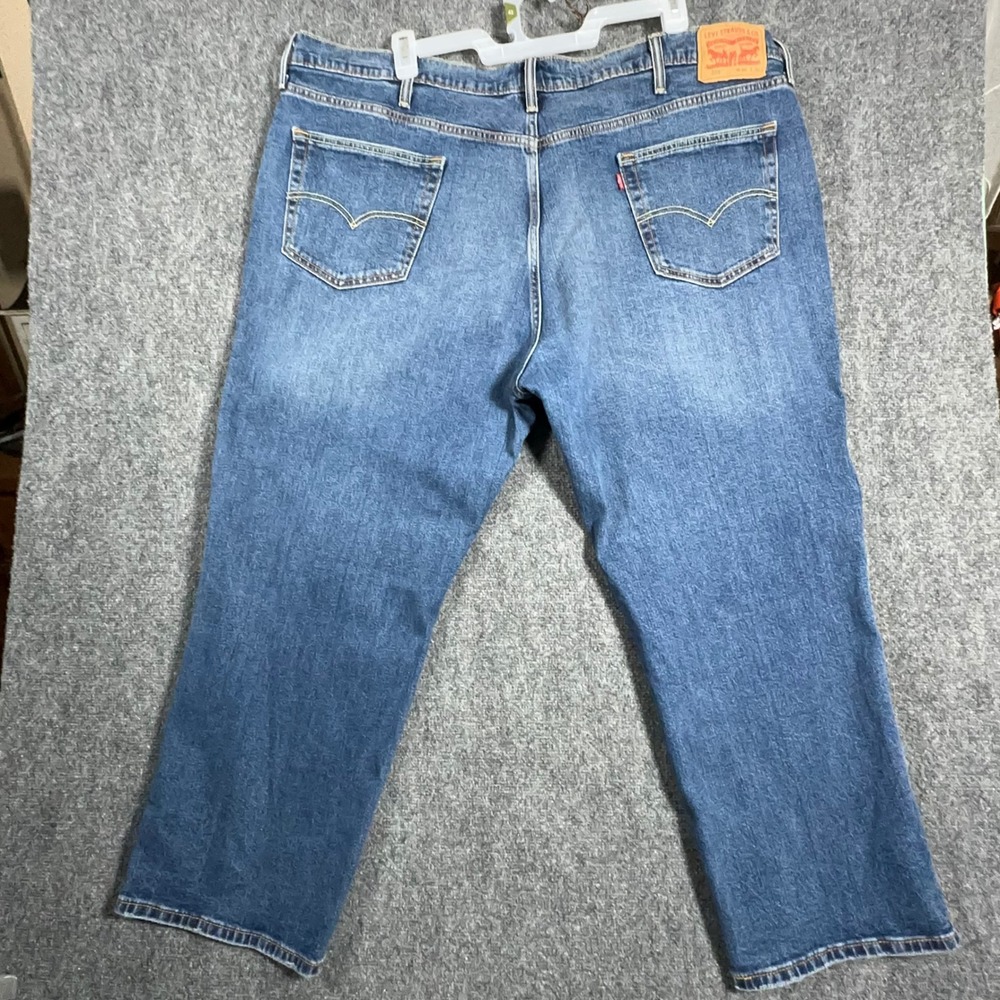 Levis 559 Relaxed Straight Jeans Mens 50x30 Medium Wash Blue Denim 01559-0068 - Picture 7 of 12